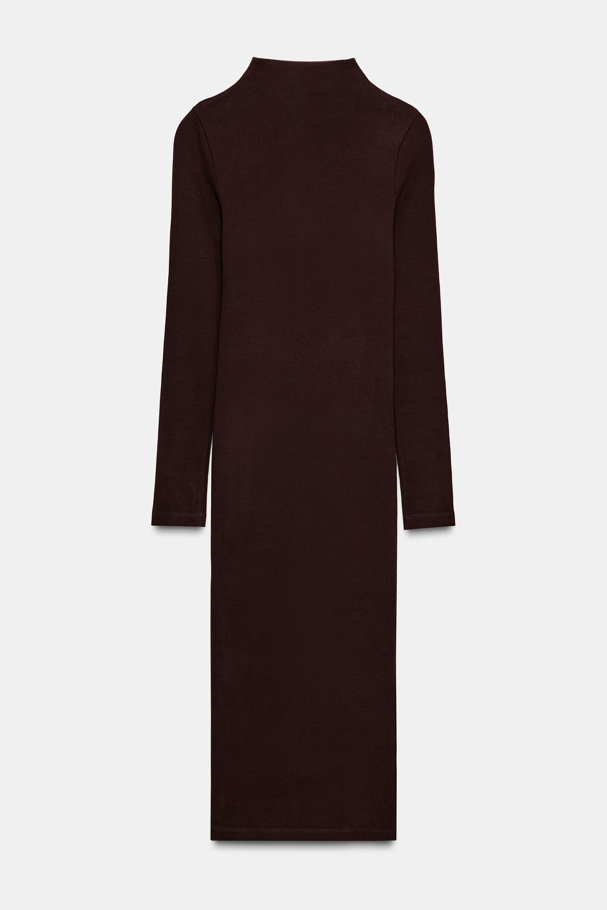 ROBE MI-LONGUE CÔTELÉE